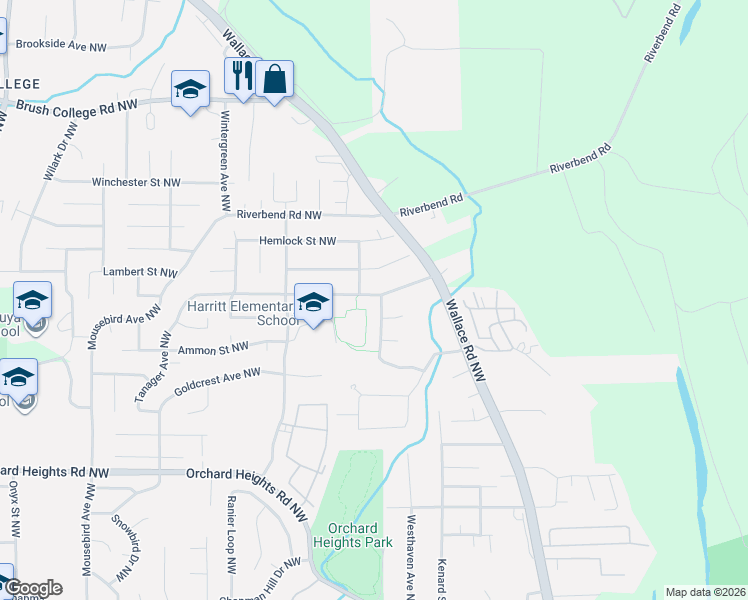map of restaurants, bars, coffee shops, grocery stores, and more near 1194 Orchardview Avenue Northwest in Salem