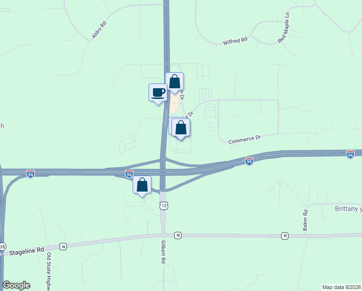 map of restaurants, bars, coffee shops, grocery stores, and more near 736 U.S. 12 in Hudson