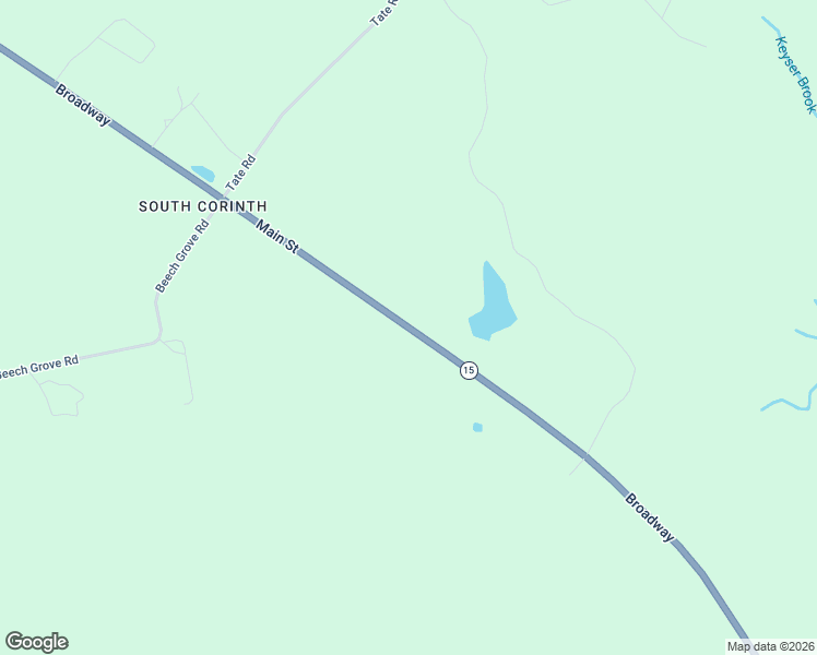 map of restaurants, bars, coffee shops, grocery stores, and more near Broadway in Corinth