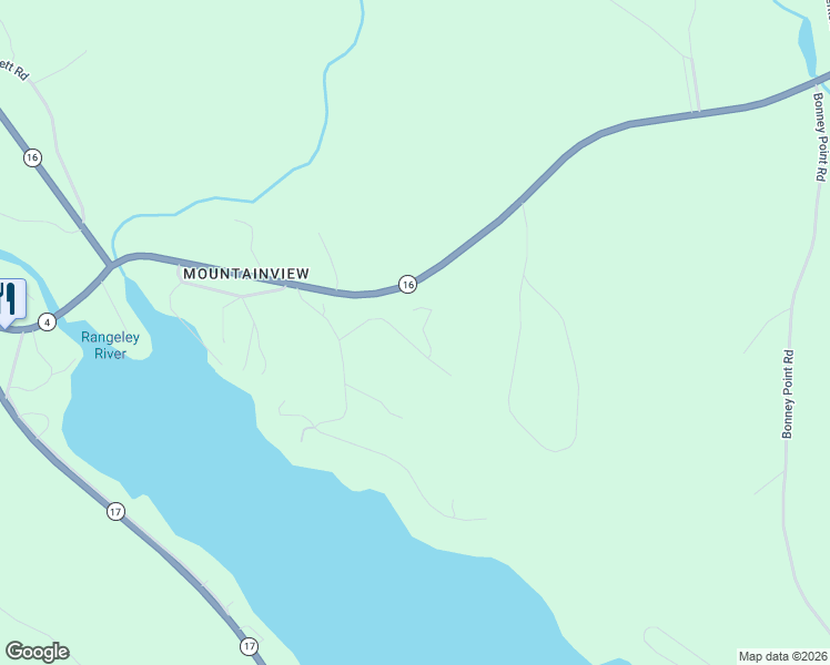map of restaurants, bars, coffee shops, grocery stores, and more near 30 Field Way in Rangeley