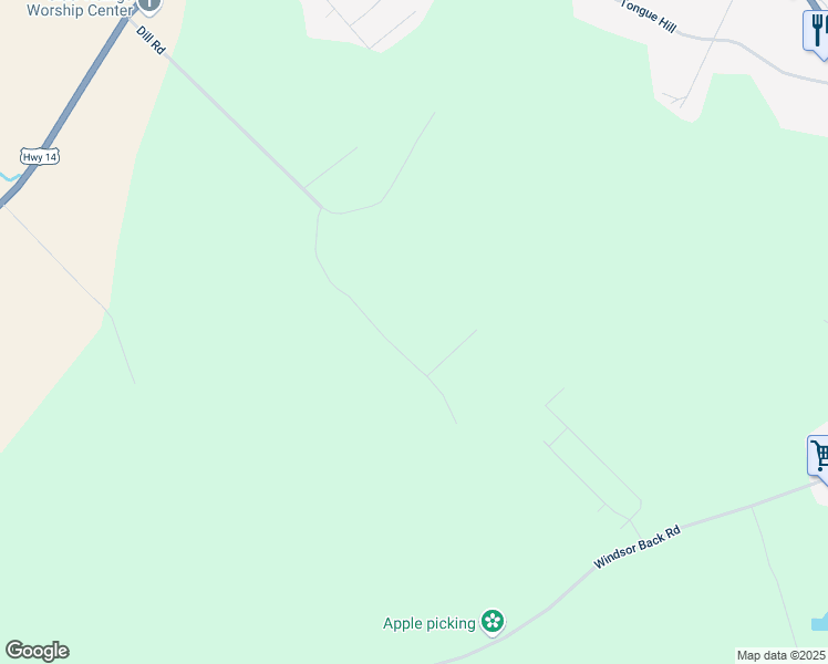 map of restaurants, bars, coffee shops, grocery stores, and more near 11 Kimball Drive in Windsor