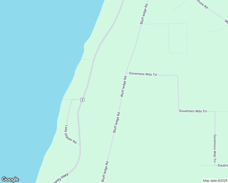 map of restaurants, bars, coffee shops, grocery stores, and more near 6065 Bluff ledge Road in Sturgeon Bay