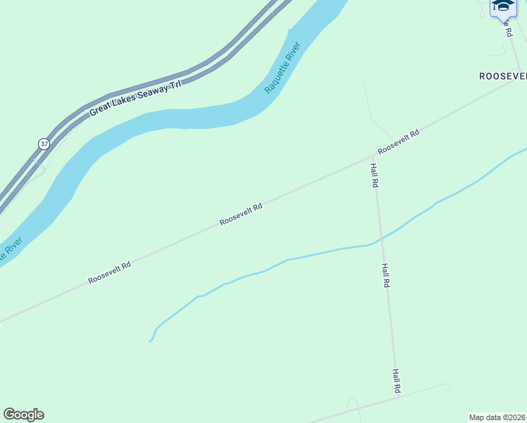 map of restaurants, bars, coffee shops, grocery stores, and more near 276 Roosevelt Road in Massena