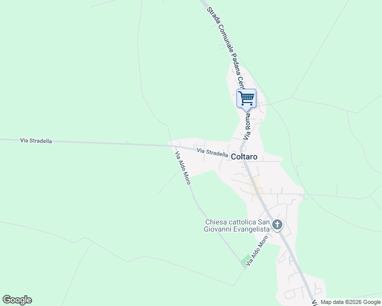 map of restaurants, bars, coffee shops, grocery stores, and more near 55 Via Stradella in Coltaro