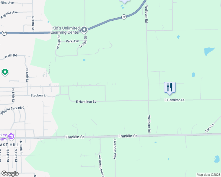 map of restaurants, bars, coffee shops, grocery stores, and more near 2011 Stark Street in Wausau
