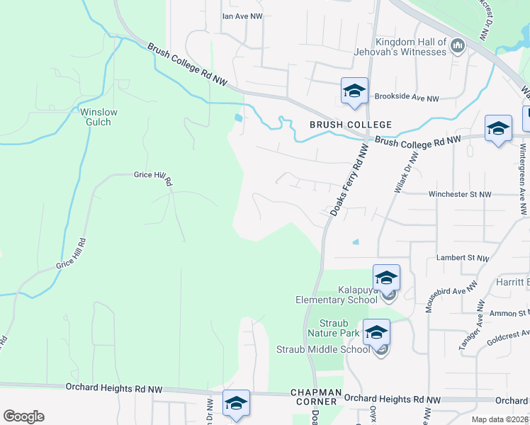 map of restaurants, bars, coffee shops, grocery stores, and more near 2468 Emerald Drive Northwest in Salem