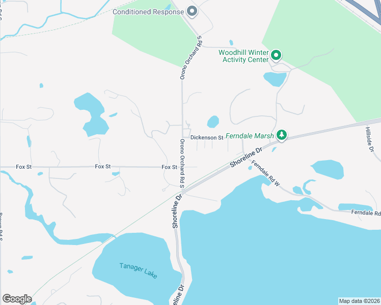 map of restaurants, bars, coffee shops, grocery stores, and more near 550 Orono Orchard Road South in Wayzata