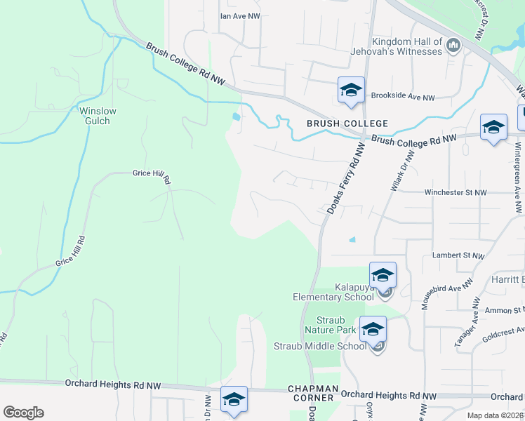 map of restaurants, bars, coffee shops, grocery stores, and more near 2468 Emerald Drive Northwest in Salem