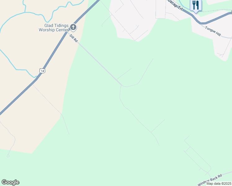 map of restaurants, bars, coffee shops, grocery stores, and more near 180 Dill Road in Windsor