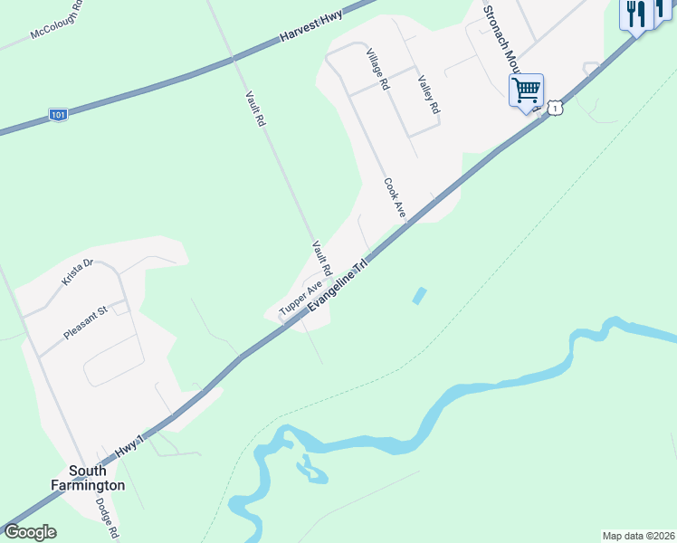 map of restaurants, bars, coffee shops, grocery stores, and more near 14749 Nova Scotia Trunk 1 in Wilmot