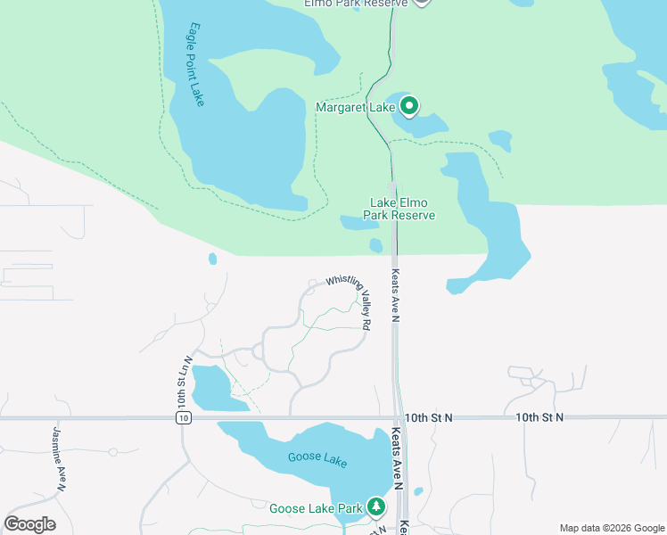 map of restaurants, bars, coffee shops, grocery stores, and more near 9714 Whistling Valley Road in Lake Elmo