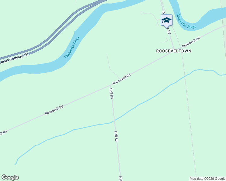 map of restaurants, bars, coffee shops, grocery stores, and more near 286 Hall Road in Massena