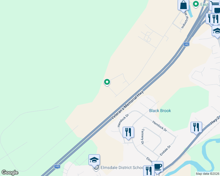 map of restaurants, bars, coffee shops, grocery stores, and more near Enterprise Way in Elmsdale