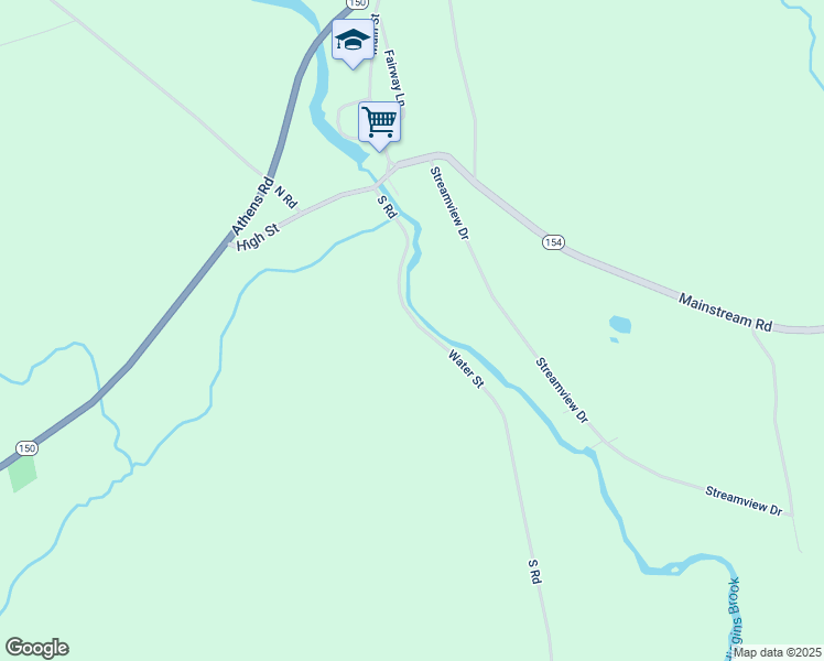 map of restaurants, bars, coffee shops, grocery stores, and more near 8 South Road in Harmony