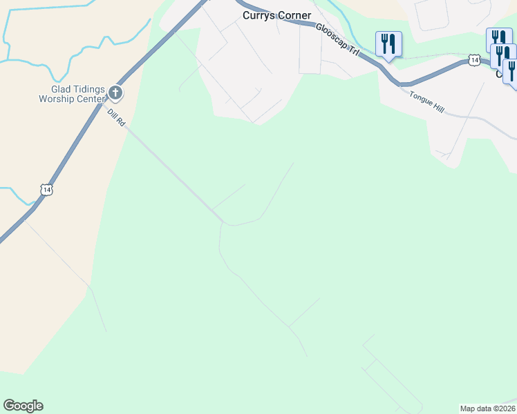 map of restaurants, bars, coffee shops, grocery stores, and more near 57 Dill Road Extension in Windsor