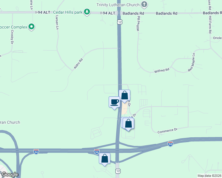 map of restaurants, bars, coffee shops, grocery stores, and more near 736 U.S. 12 in Hudson
