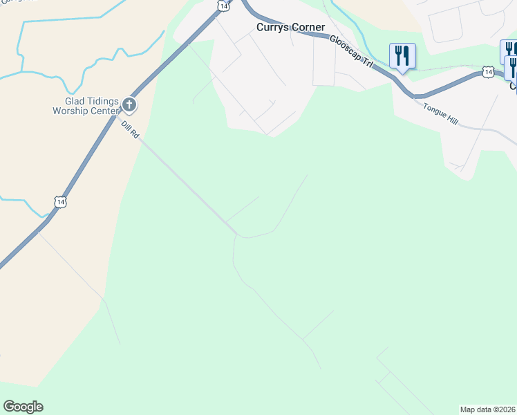 map of restaurants, bars, coffee shops, grocery stores, and more near 28 Raspberry Lane in Currys Corner