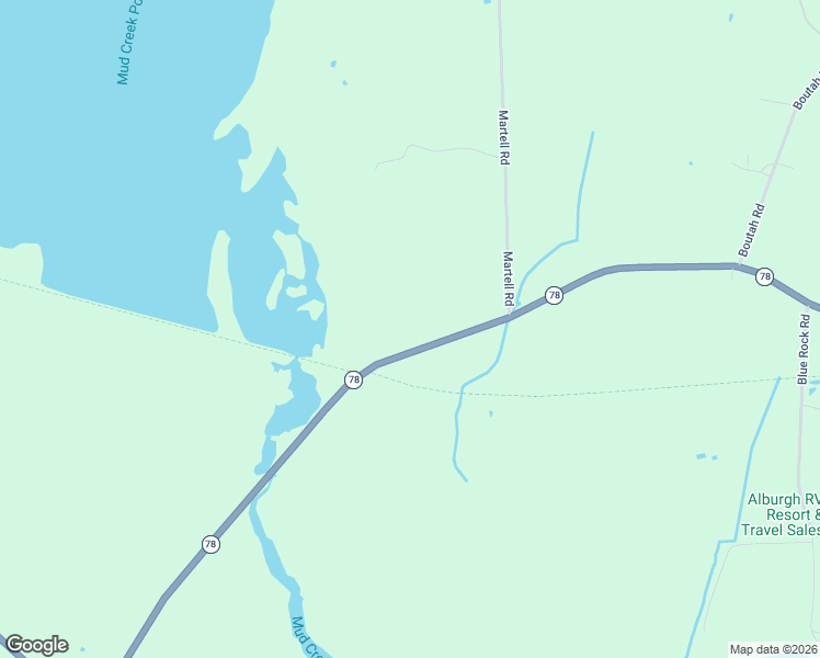 map of restaurants, bars, coffee shops, grocery stores, and more near 13 Martell Road in Alburgh