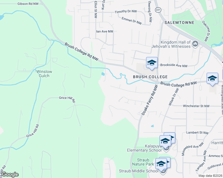 map of restaurants, bars, coffee shops, grocery stores, and more near 2437 Morrow Court Northwest in Salem