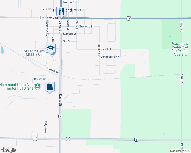 map of restaurants, bars, coffee shops, grocery stores, and more near 505 Brookhaven Drive in Hammond
