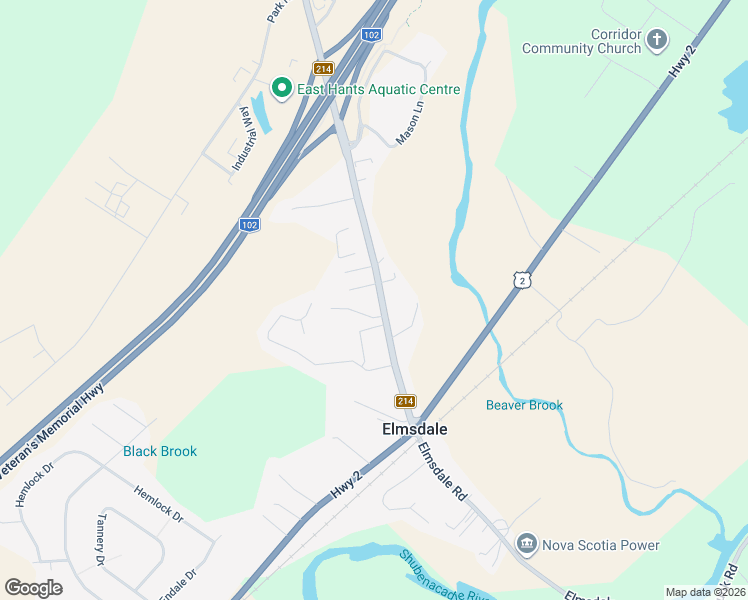 map of restaurants, bars, coffee shops, grocery stores, and more near 194 Elmsdale Road in Elmsdale