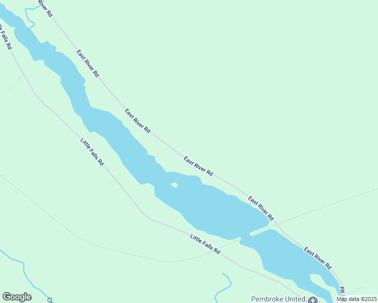 map of restaurants, bars, coffee shops, grocery stores, and more near 215 East River Road in Pembroke