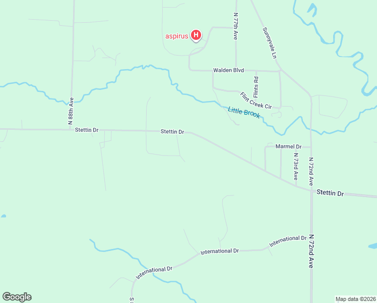 map of restaurants, bars, coffee shops, grocery stores, and more near 145373 Stettin Drive in Wausau