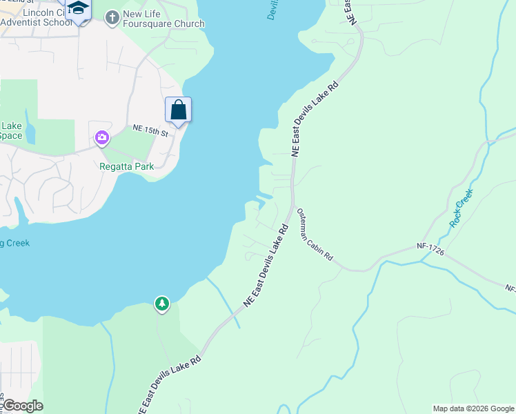 map of restaurants, bars, coffee shops, grocery stores, and more near 3621 Northeast 10th Street in Otis