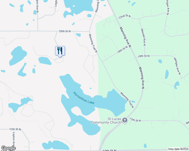 map of restaurants, bars, coffee shops, grocery stores, and more near 1721 Annika Drive North in Lake Elmo