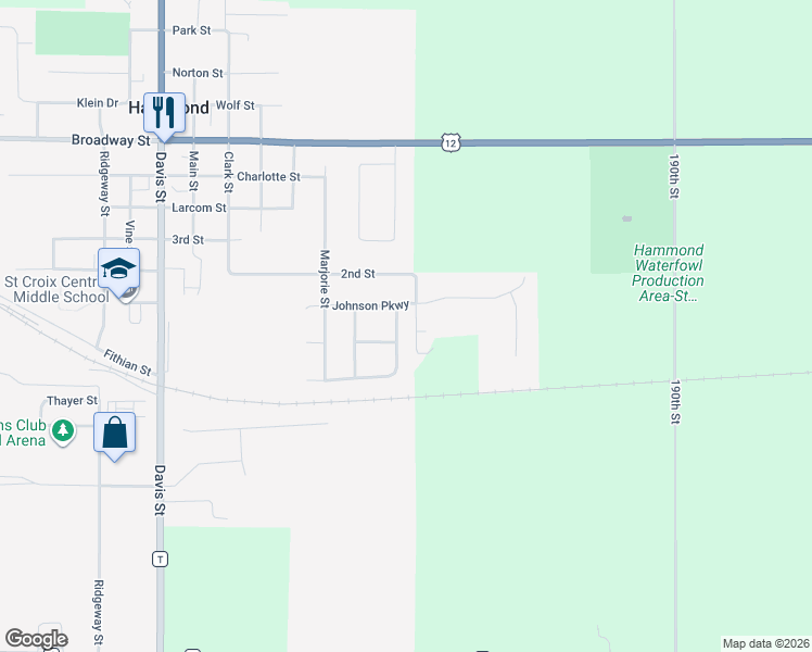 map of restaurants, bars, coffee shops, grocery stores, and more near 1315 Brookhaven Drive in Hammond