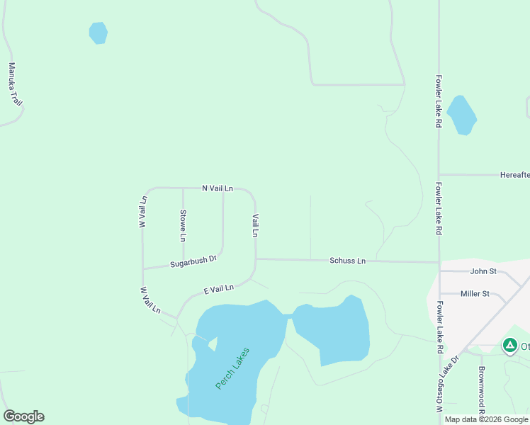 map of restaurants, bars, coffee shops, grocery stores, and more near 4999 Vail Lane in Gaylord