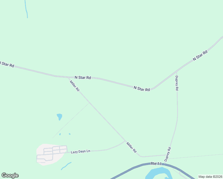 map of restaurants, bars, coffee shops, grocery stores, and more near 1355 N Star Rd in Mooers