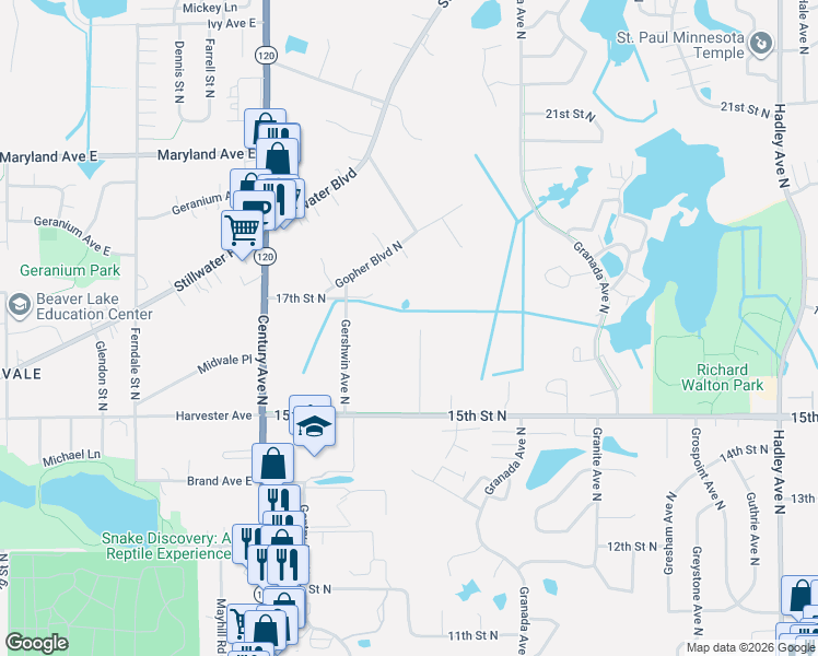 map of restaurants, bars, coffee shops, grocery stores, and more near 1632 Goodview Avenue North in Saint Paul