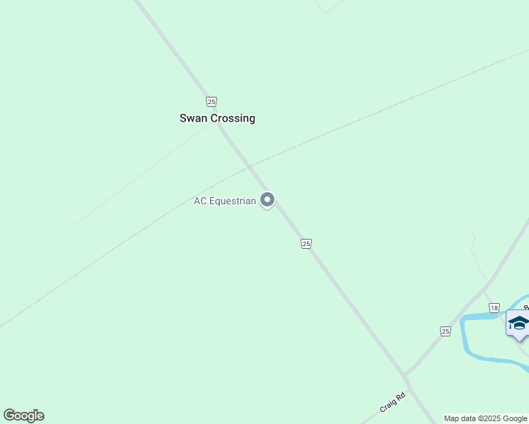 map of restaurants, bars, coffee shops, grocery stores, and more near 430 County Road 25 in Kemptville