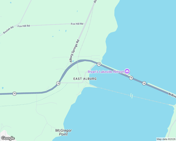 map of restaurants, bars, coffee shops, grocery stores, and more near 41 East Alburgh Road in Alburgh