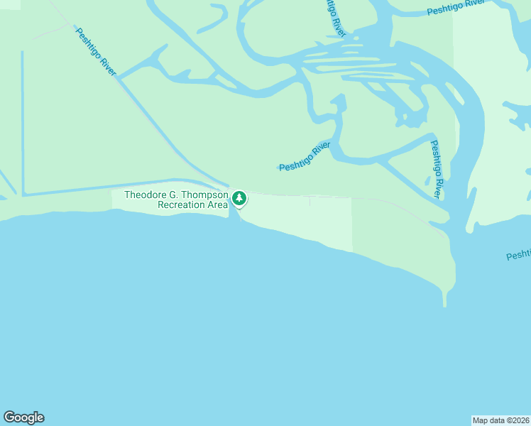 map of restaurants, bars, coffee shops, grocery stores, and more near N461 Harbor Road in Peshtigo