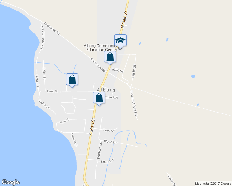 map of restaurants, bars, coffee shops, grocery stores, and more near 2 Leo's Way in Alburgh