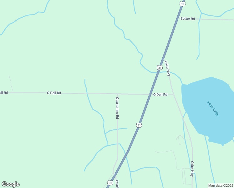 map of restaurants, bars, coffee shops, grocery stores, and more near 13601 O Dell Road in Kewadin