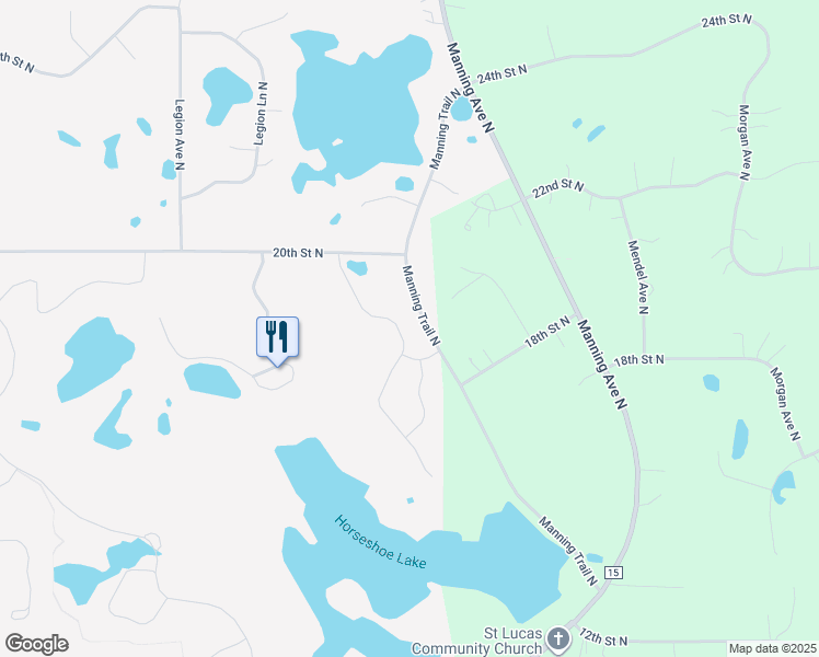 map of restaurants, bars, coffee shops, grocery stores, and more near 1911 Annika Drive North in Lake Elmo