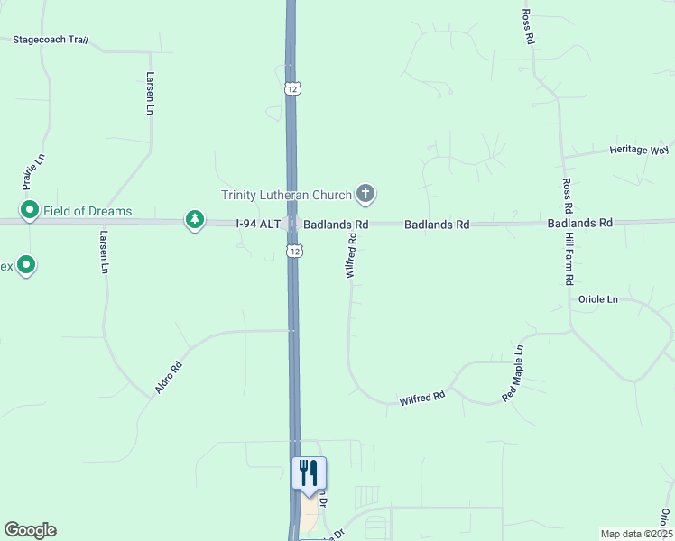map of restaurants, bars, coffee shops, grocery stores, and more near 790 Wilfred Road in Hudson