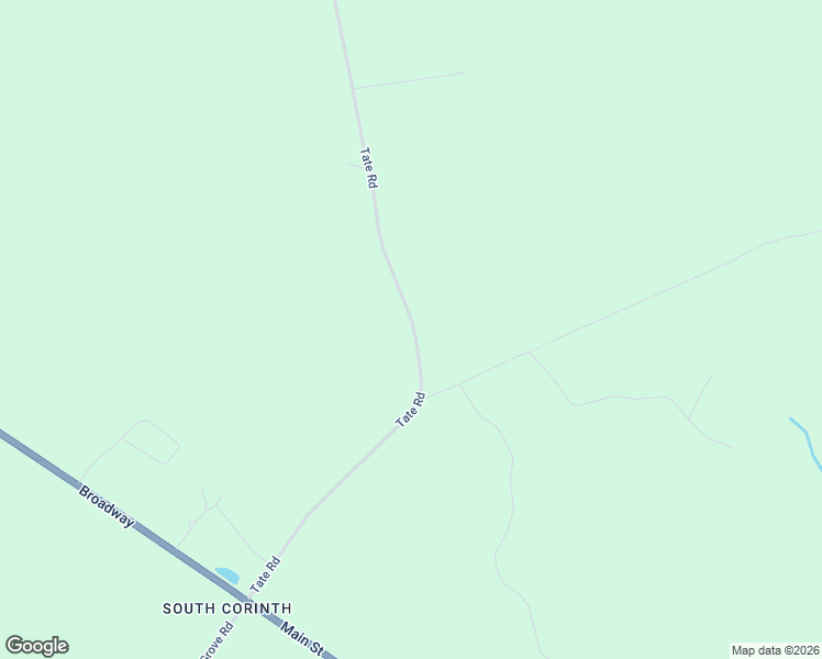 map of restaurants, bars, coffee shops, grocery stores, and more near 599 Tate Road in Corinth