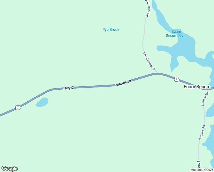 map of restaurants, bars, coffee shops, grocery stores, and more near Highway 7 in Ecum Secum