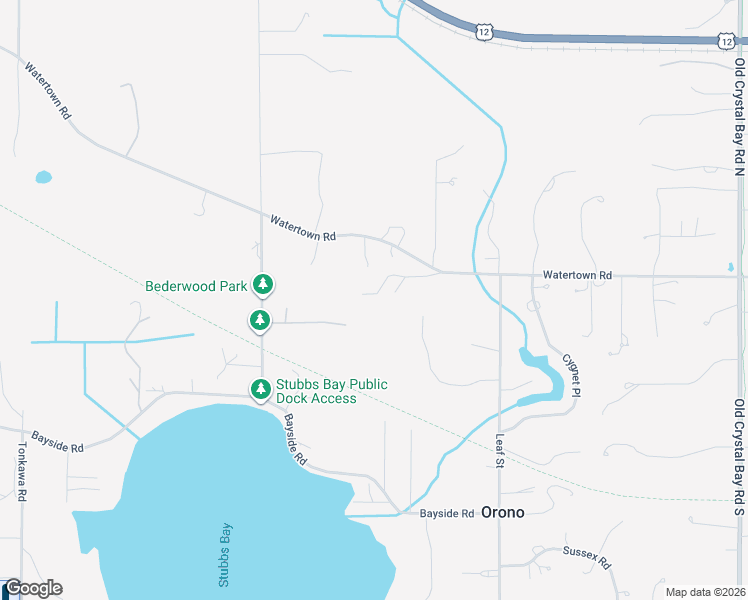 map of restaurants, bars, coffee shops, grocery stores, and more near 3415 High Lane in Long Lake