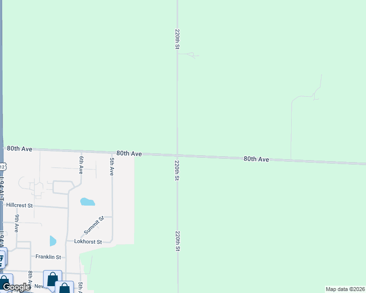 map of restaurants, bars, coffee shops, grocery stores, and more near 805 220th Street in Baldwin