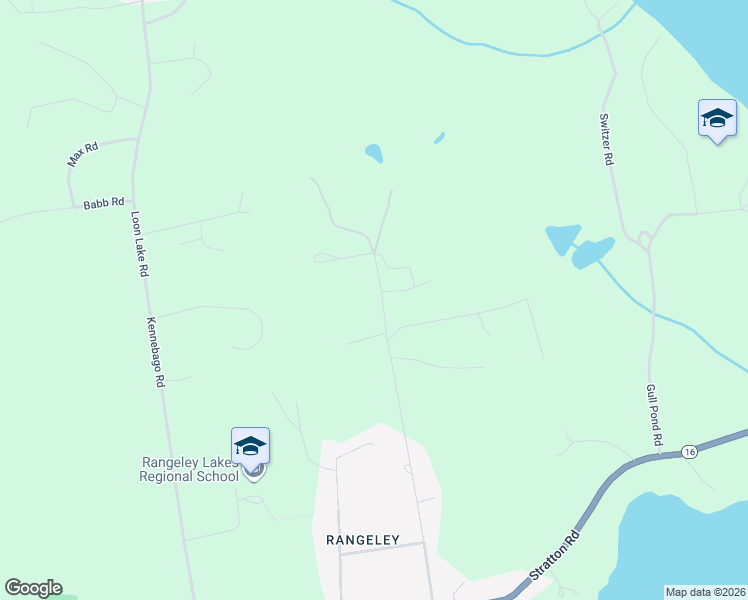 map of restaurants, bars, coffee shops, grocery stores, and more near 180 Pleasant Street in Rangeley