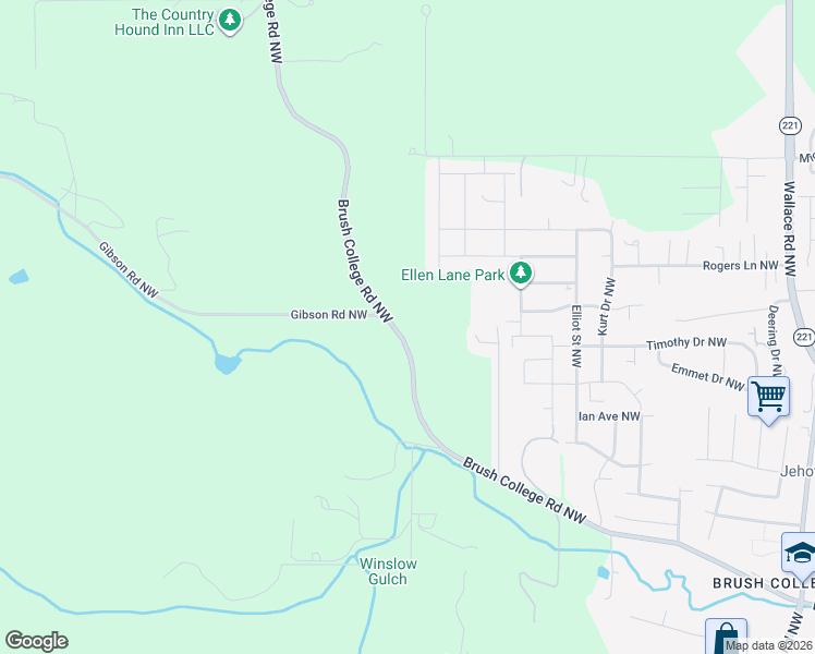 map of restaurants, bars, coffee shops, grocery stores, and more near 3015 Brush College Road Northwest in Salem