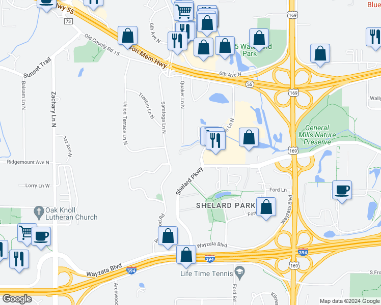 map of restaurants, bars, coffee shops, grocery stores, and more near 35 Nathan Lane North in Plymouth