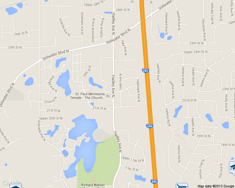 map of restaurants, bars, coffee shops, grocery stores, and more near 2188 Hale Avenue North in Oakdale