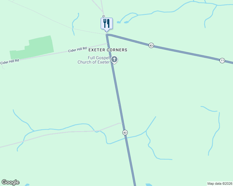 map of restaurants, bars, coffee shops, grocery stores, and more near 1680 Exeter Road in Exeter