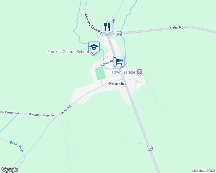 map of restaurants, bars, coffee shops, grocery stores, and more near 5048 Hanna Road in Franklin